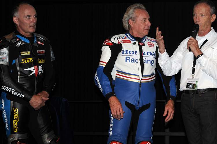Eskil Suter mit Wayne Gardner und Christian Sarron