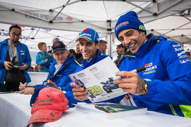 Auf dem Sachsenring: Schwantz, Rins und Iannone