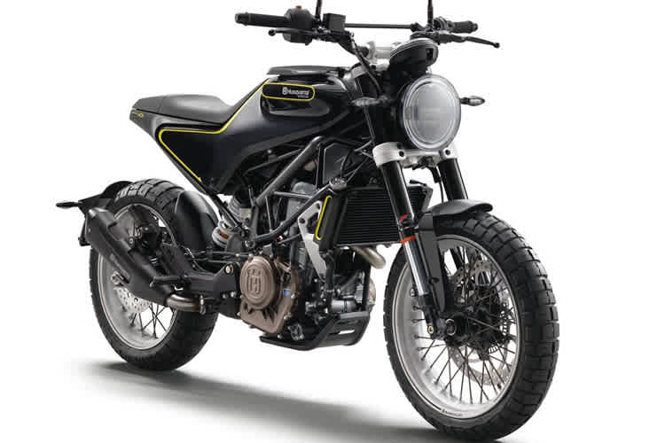 Der schwarze Pfeil von Husqvarna: Es besteht keine Verwechslungsgefahr mit anderen, schwarz lackierten Motorrädern