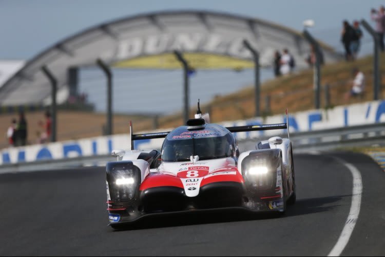 Schnellster beim Vortest zu den 24h von Le Mans: Der Toyota TS050 Hybrid von Sébastien Buemi, Kazuki Nakajima und Fernando Alonso
