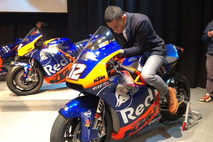 Hafizh Syahrin auf der Moto2-KTM von Bezzecchi