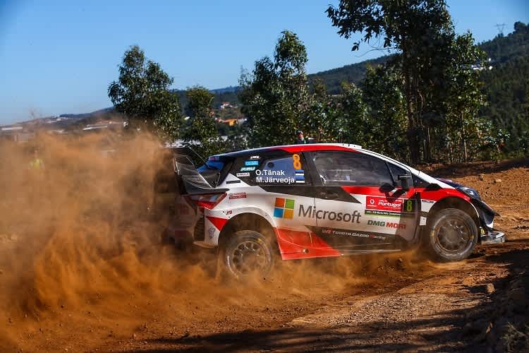 Leader Ott Tänak staubte die Verfolger ein