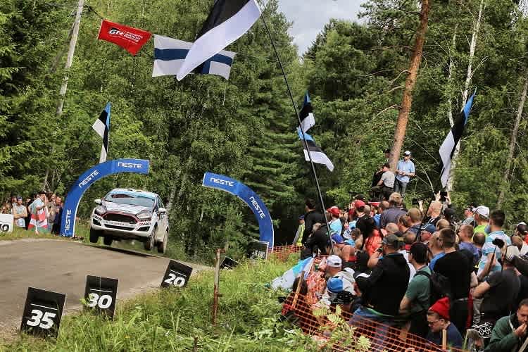 Julius Tannert bei der Rallye Finnland