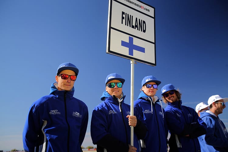 Das finnische Team 2013 mit Kingelin, Lehto, Salstola und Klem (v.l.)