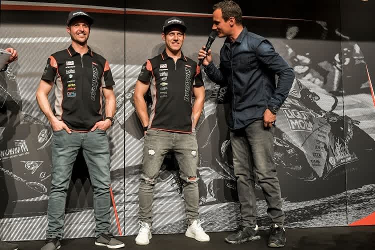 Tom Lüthi und Marcel Schrötter im Gespräch mit Alex Hofmann