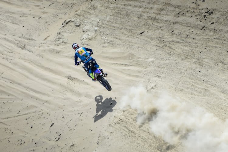 Adrien Van Beveren ließ seine Yamaha WR450F noch nicht komplett von der Leine