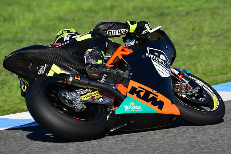 Lukas Tulovic beim Moto2-Test in Jerez 2018