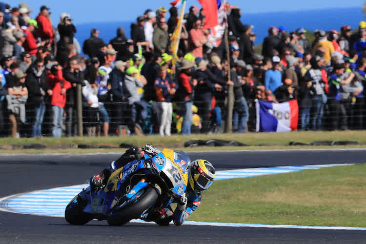 Tom Lüthi feiert seinen zweiten Moto2-Gesamtrang