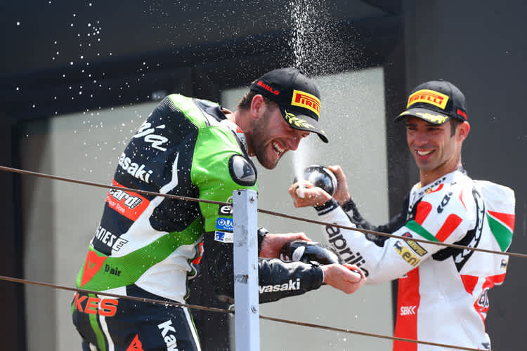 Tom Sykes (li.) und Marco Melandri