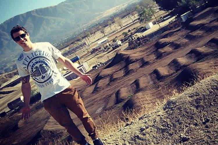 Das Training für die Supercross-Saison in den Whoops hat für Arnaud Tonus bereits begonnen