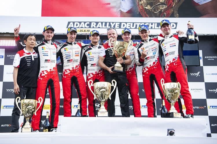 Das reine Toyota-Podium