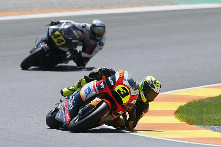 Lukas Tulovic auf der Kalex des Forward-Teams in Valencia