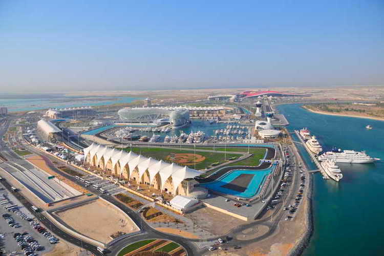 Die einmalige Rennanlage Yas Marina Circuit