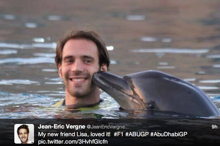 Jean-Eric Vergne mit seiner neuen Flamme