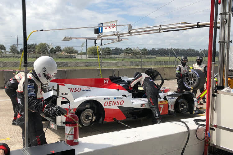 Beim Test der WEC in Sebring: Der Toyota TS050 Hybrid