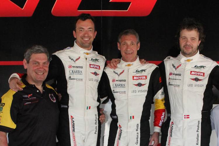 Teamchef Jack Leconte, Ruberti, Roda und Poulsen