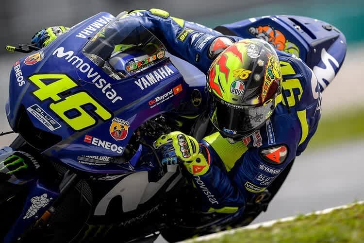 Valentino Rossi mit dem «SoleLuna»-Helm 