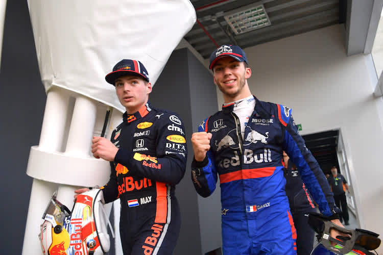 Max Verstappen und Pierre Gasly
