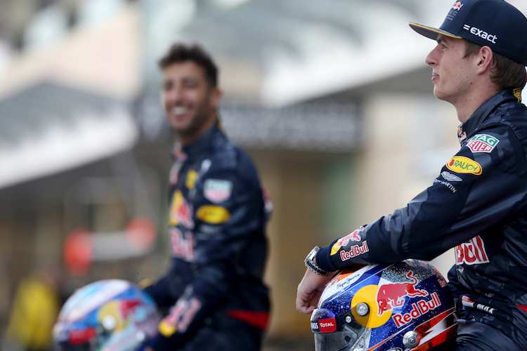 Daniel Ricciardo und Max Verstappen