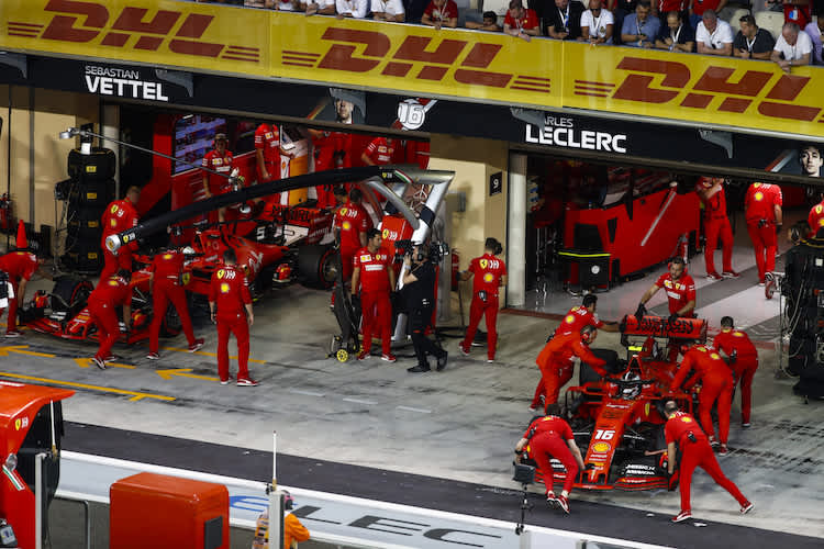 Vettel und Leclerc: Da war die Welt noch in Ordnung