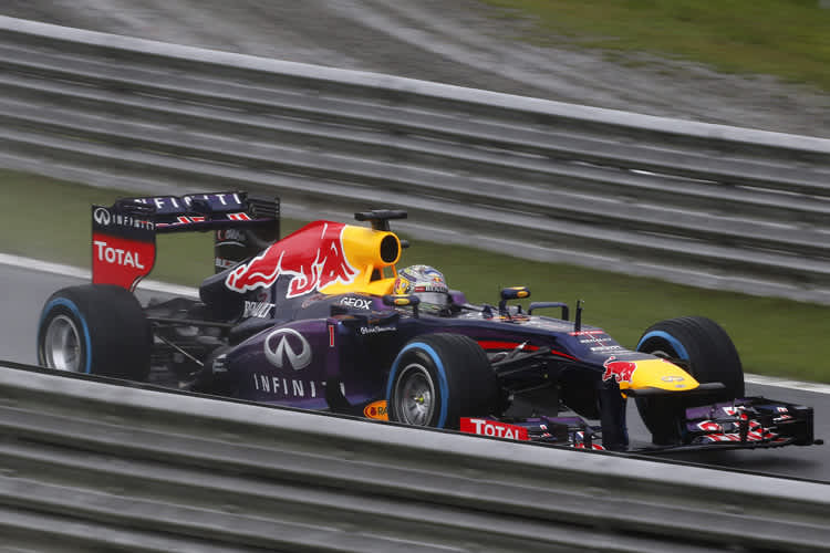 Sebastian Vettel als Rasenmäher, das gibt es nicht nur in der Schweiz