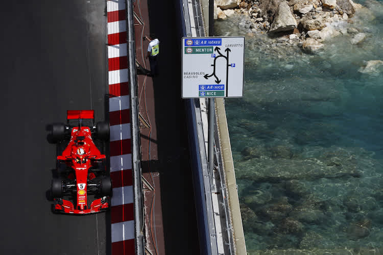 Sebastian Vettel mit Loria in Monaco 2018