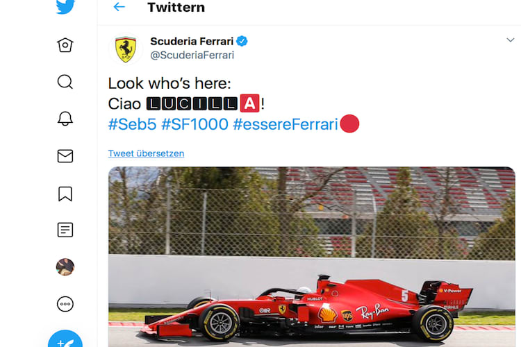 Selbst ist der Mann: Sebastian Vettel stellt die Platztafeln um