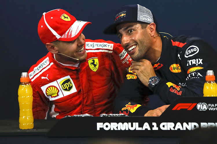 Vettel vor Ricciardo – noch ...