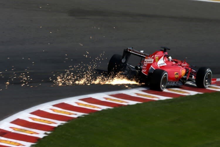 Sebastian Vettel vor einem Jahr in Belgien