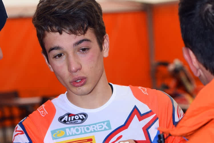 Tom Vialle gab in Mantova sein Debür im KTM-Werksteam