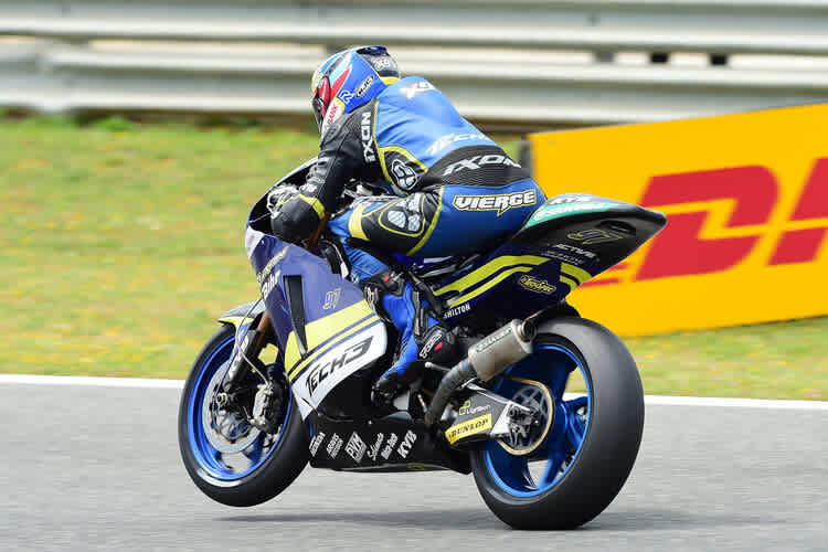 Xavi Vierge auf der Mistral 610 mit Kayaba-Suspension