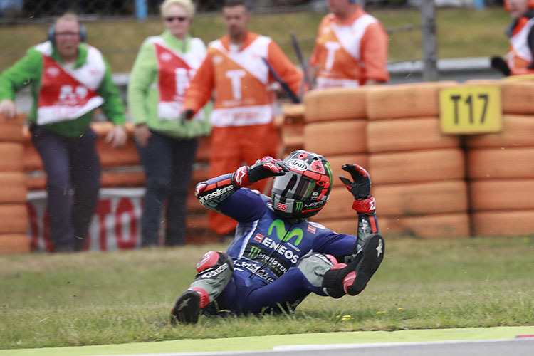 Maverick Viñales stürzte 