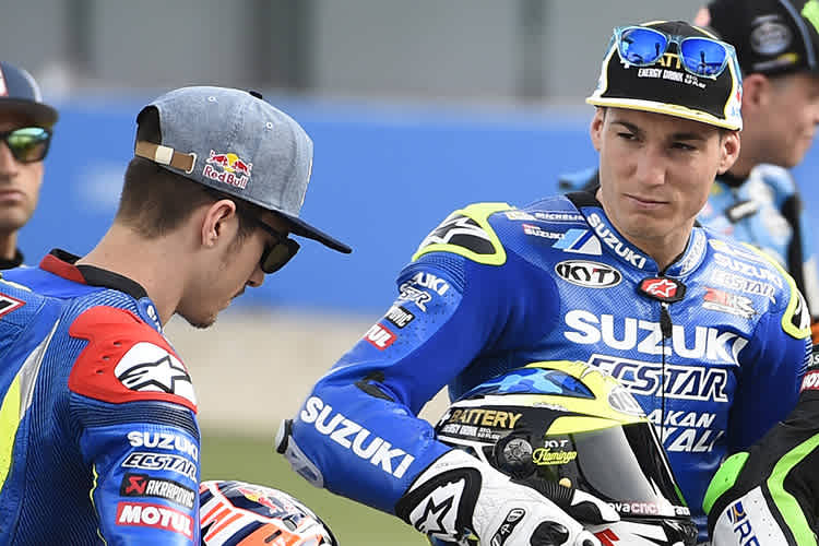 Maverick Viñales und Aleix Espargaró noch als Suzuki-Teamkollegen 2016