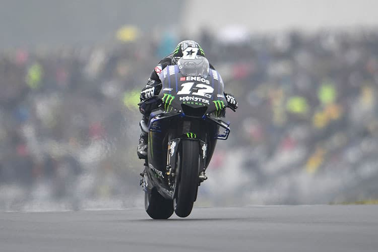 Fuhr auch im Regen Bestzeit: Maverick Viñales im FP3