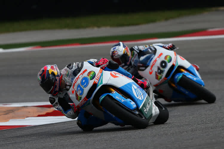 Luis Salom auf der Kalex des Pons-Teams vor Maverick Viñales