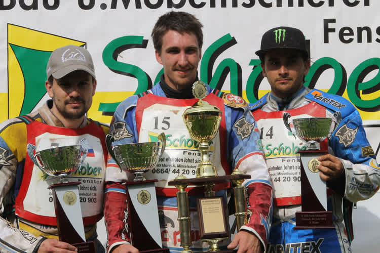 Die Top-3 von Mureck: Martin Voldrih, Martin Malek und Joszef Tabaka (v.l.)