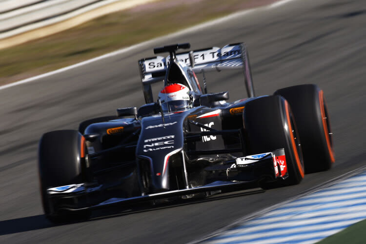 Adrian Sutil saß zum ersten Mal im Sauber