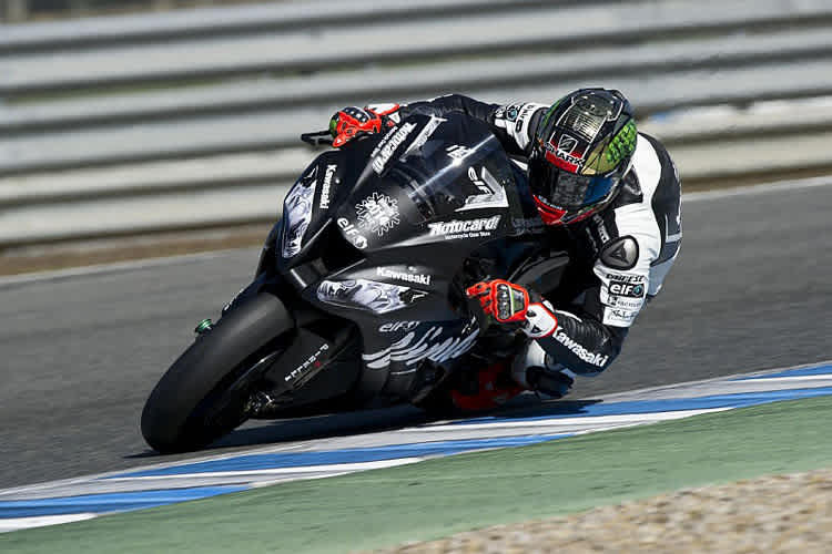 Tom Sykes beim Test in Jerez de la Frontera