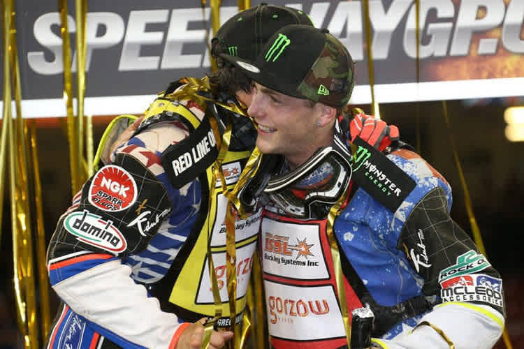 Darcy Ward (re.) mit Greg Hancock