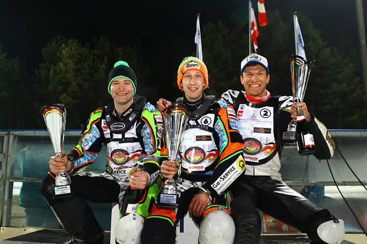 Die Top-3 der DM: Hans Weber, Markus Jell und Franz Mayerbüchler (v.l.)