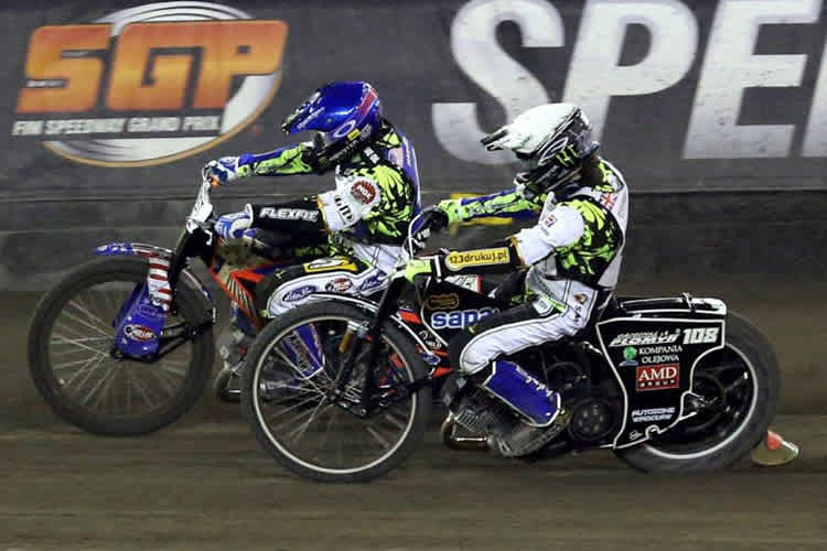 Tai Woffinden (108) gegen Greg Hancock