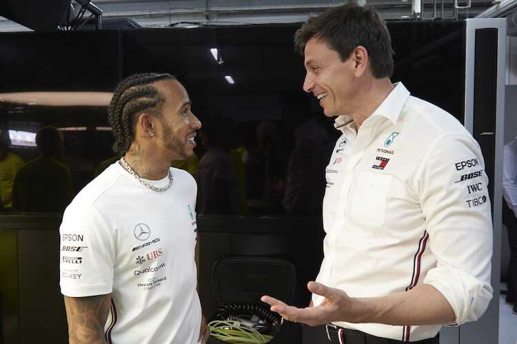Toto Wolff und Lewis Hamilton