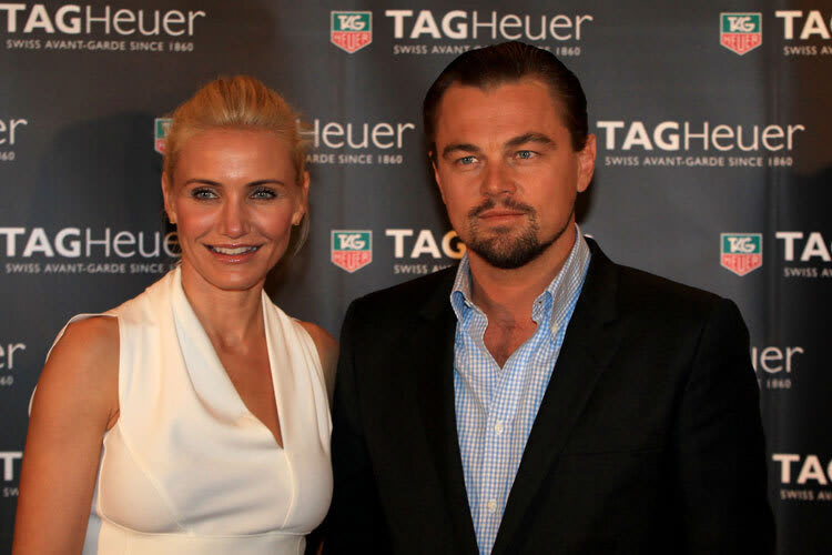 Cameron Diaz und Leonardo di Caprio bei einer der zahlreichen Parties