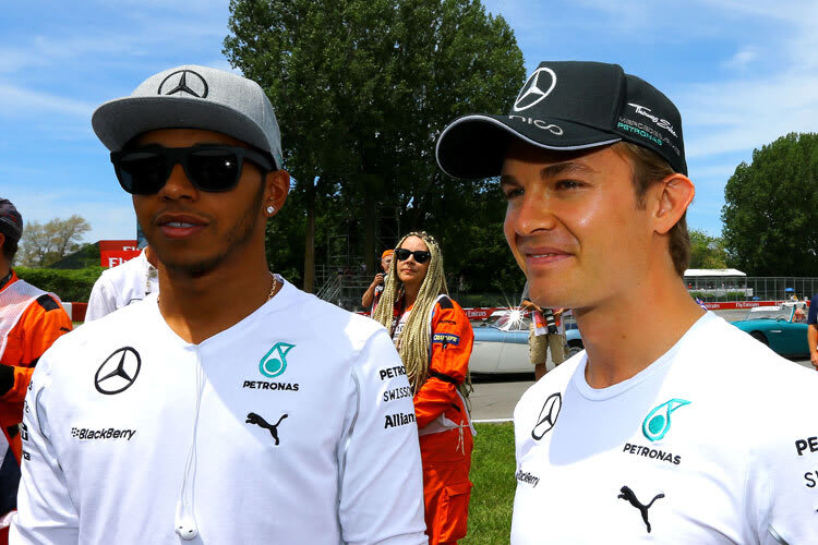 Vor den Rennen waren Nico Rosberg und Lewis Hamilton noch siegessicher