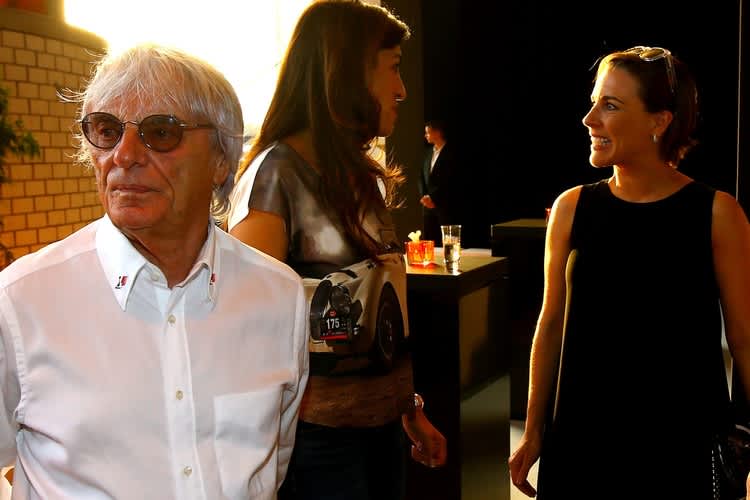 Bernie Ecclestone (mit Gattin Fabiana), Claire Williams (rechts): Mit Politik nichts zu tun