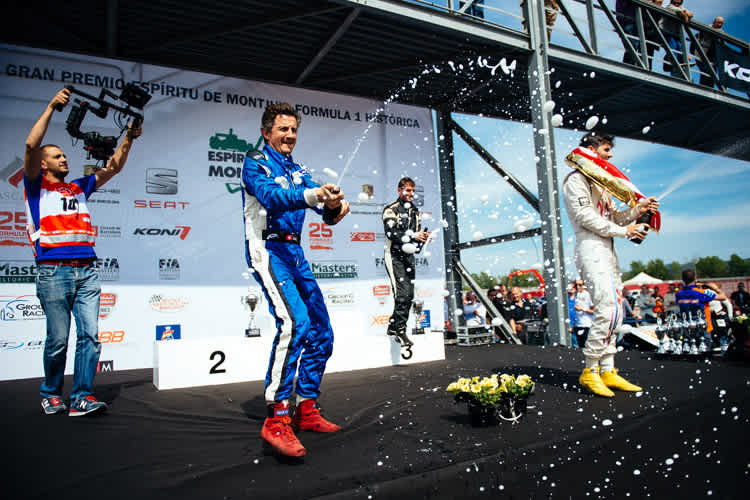 Die Podest-Stürmer (v.l.n.r.): Niki Leutwiler, Holger Baumgartner und Jaime Alguersuari