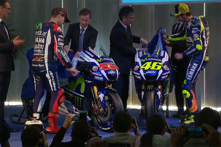 Die Yamaha M1 für 2016 wurde in Barcelona enthüllt