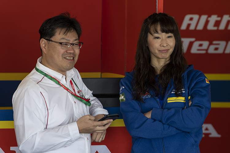 Soichi Yamana (li.) und Midori Moriwaki