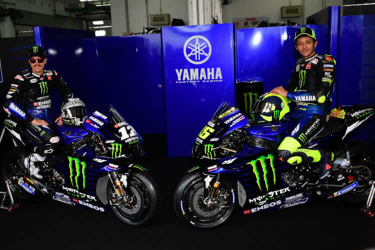 Maverick Viñales und Valentino Rossi: Die letzte Teamvorstellung als Teamkollegen