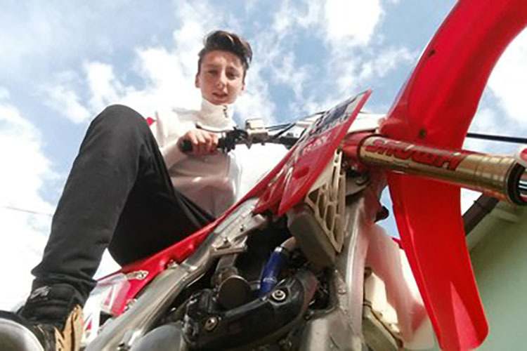 Der 15-jährige Italiener Kevin Zannoni 